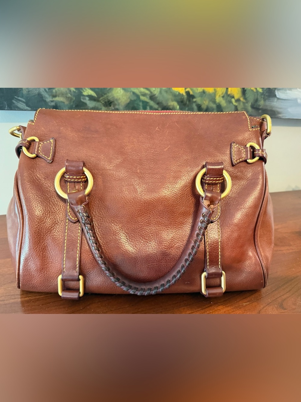 🤎 Dooney & Bourke OG Florentine Satchel // Chestnut 🤎 - Picture 9 of 16